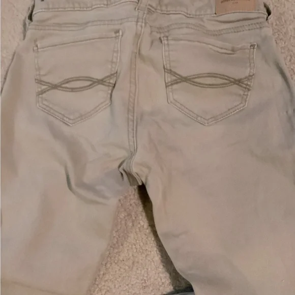 Beige Abercrombie Kids Jeggings size 15/16 - Picture 3 of 3